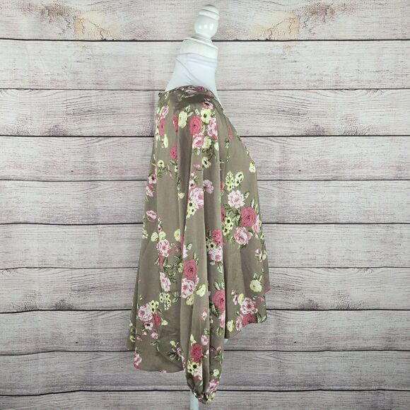 Show Me Your Mumu Chelsey St Gaudens Balloon Sleeve Chiffon Floral Blouse Medium - Picture 5 of 8